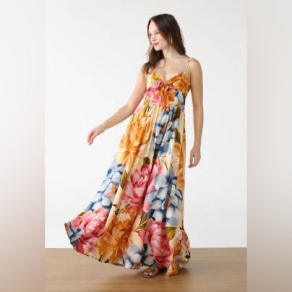 NWT- Farm Rio Rebeca Floral Maxi Dress Large
